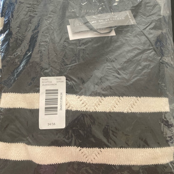 Lane Bryant Plus Size Dress Color Black & White Size 14/16 - Picture 6 of 8